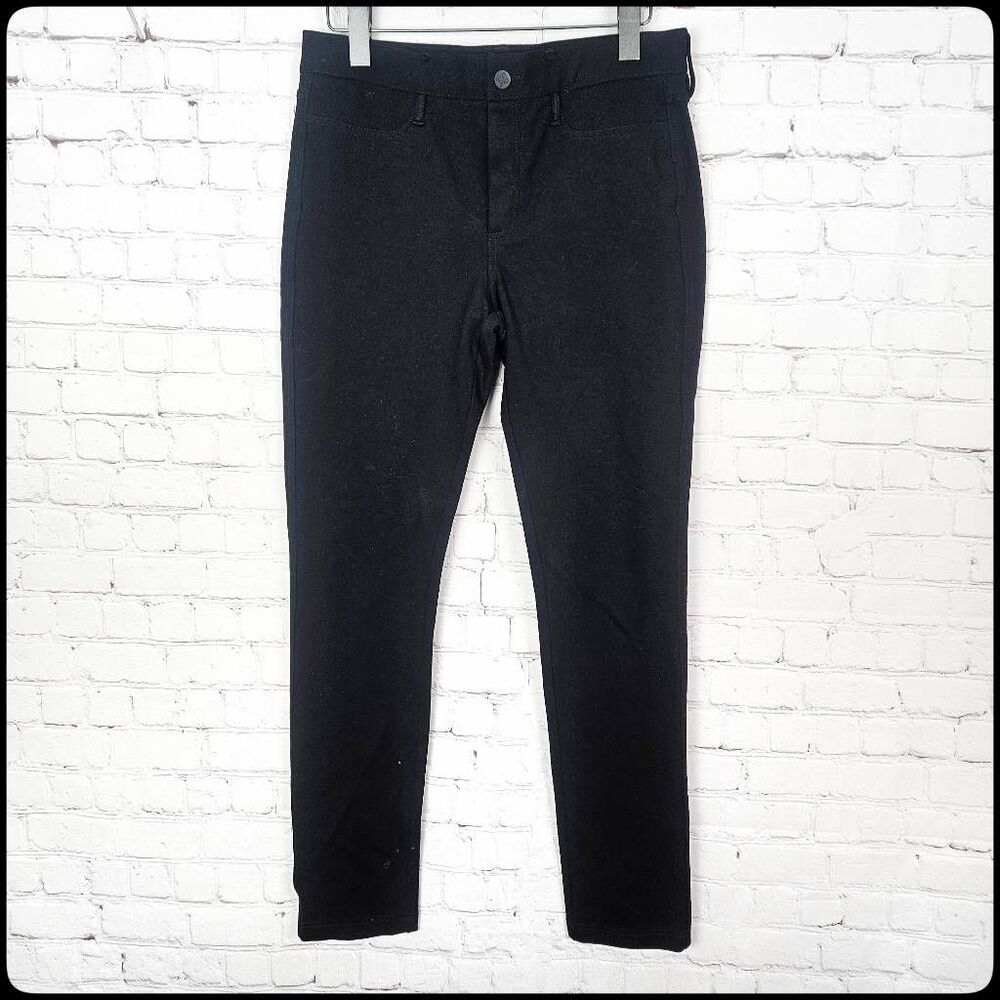 NOT YOUR DAUGHTERS JEANS Black Stretchy Pull On NYDJ Skinny High Rise Leggings 6